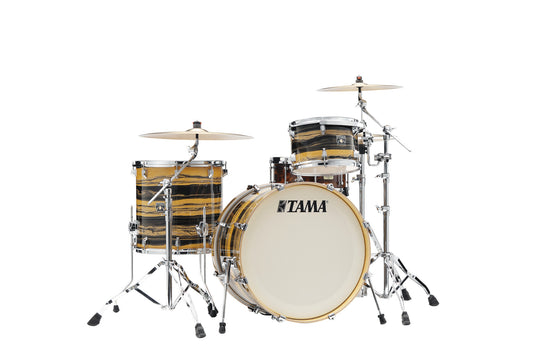 TAMA Superstar Classic Shell Kit 3 teilig - Natural Ebony Tiger Wrap/Chrom HW
