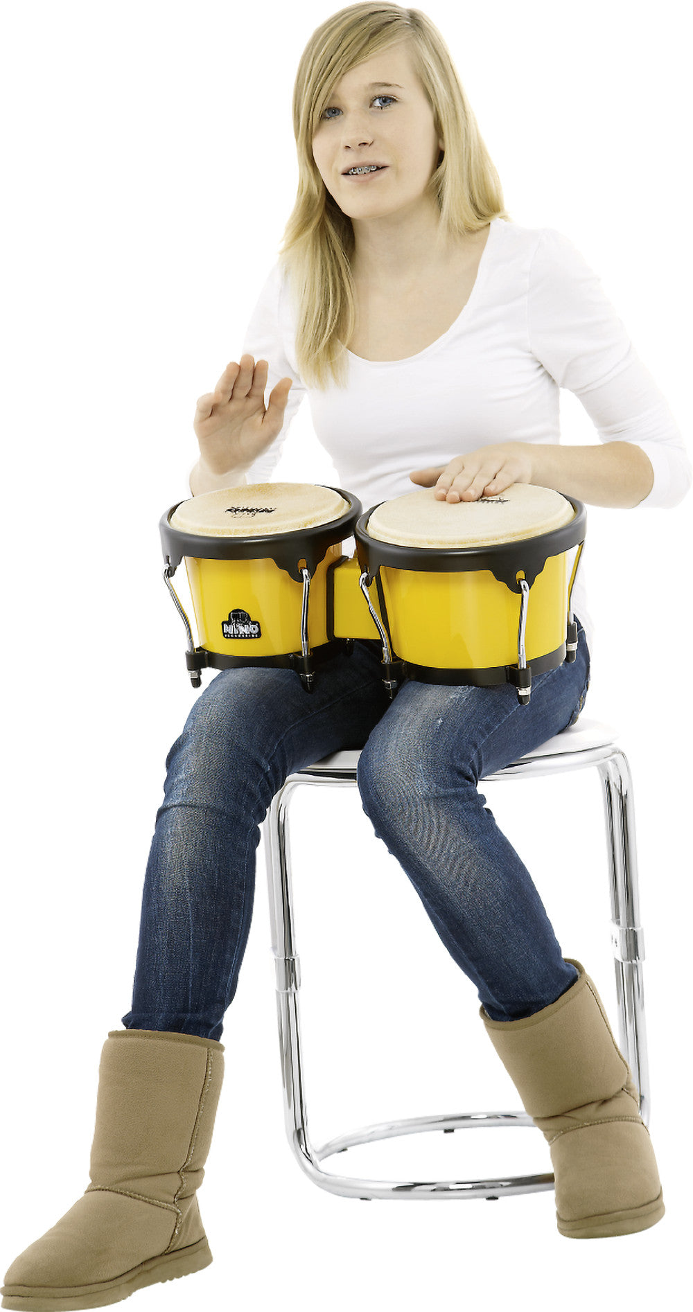 NINO Percussion Molded ABS Bongo Plus - 6 1/2" & 7 1/2"