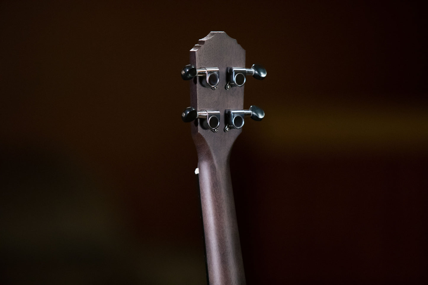 ORTEGA Earth Series Concert Preamp Ukulele 4 String - Okoume Coal Black