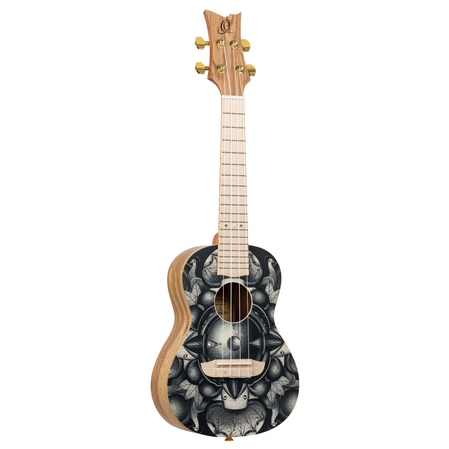 ORTEGA Art Serie Konzert Ukulele 4 String - Spruce / Catalpa Birds
