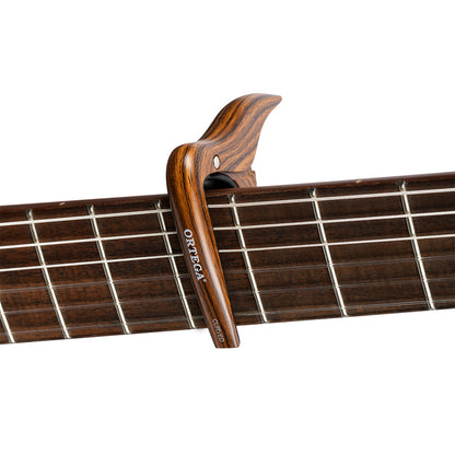 ORTEGA Curved Guitar Capo - Walnut Design