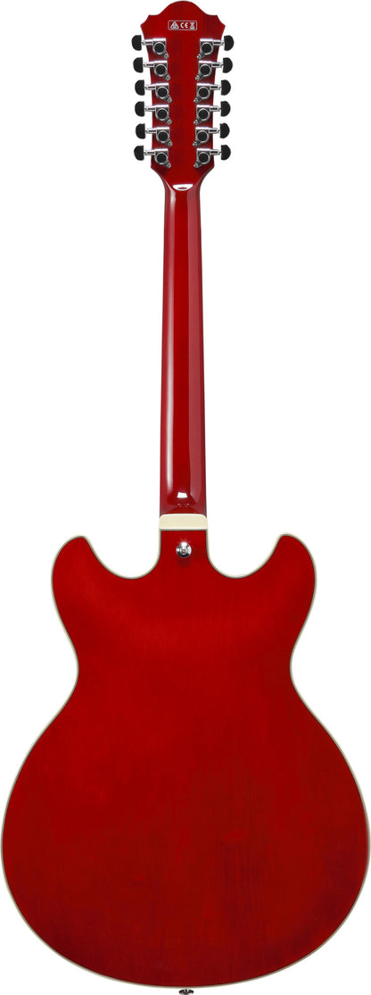 IBANEZ Artcore AS Hollow Body Guitar 12-String - Transparent Cherry Red