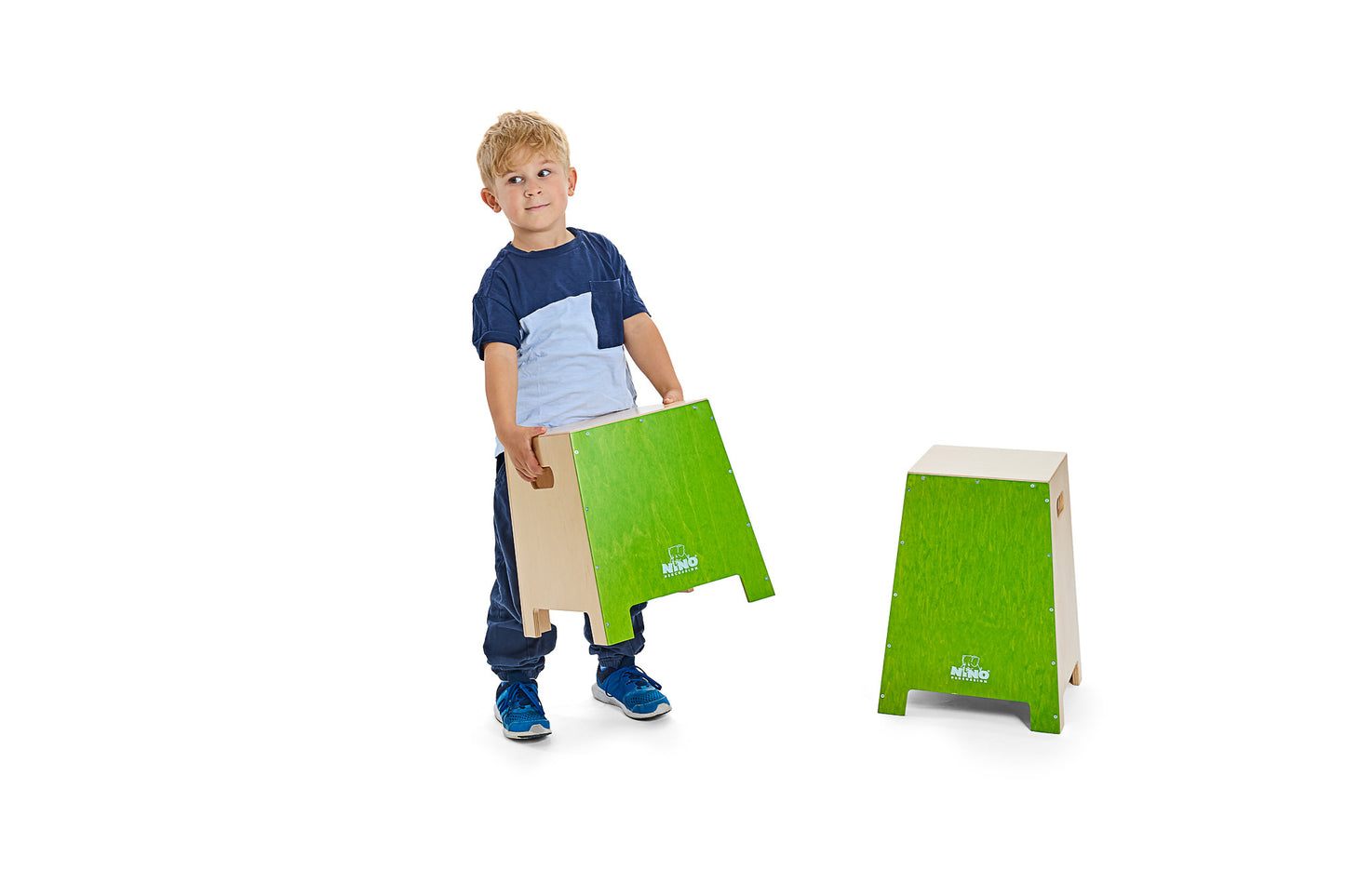 NINO Percussion Stackable Classroom Cajon Group Rhythm Set - 7 teilig