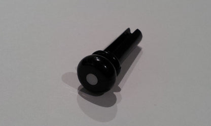 IBANEZ Bridge Pin Black w/ White Dot For Acoustic Bass