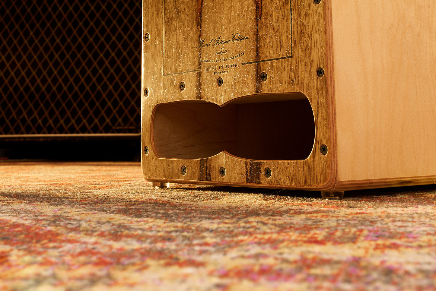 MEINL Percussion Artisan Edition Series String Cajon Cantina Line - Limba