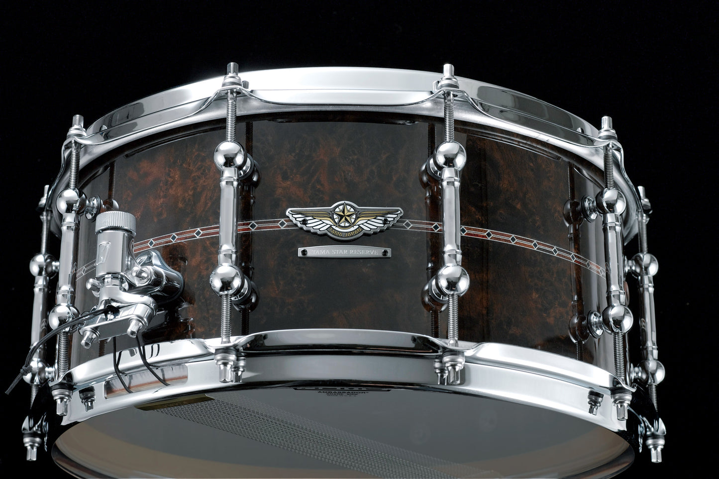 TAMA STAR Reserve Bubinga/Walnut Snaredrum 14" x 6,5" - Gloss Claro Walnut