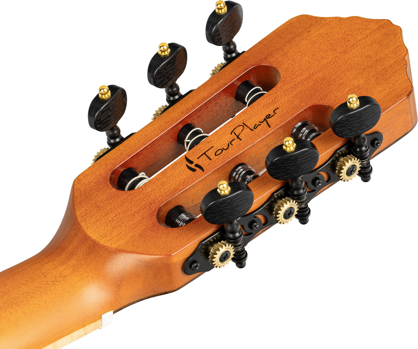 ORTEGA TourPlayer DeLuxe Nylon String Guitar 6-String Lefty - Flamed Maple Blue + Gig Bag