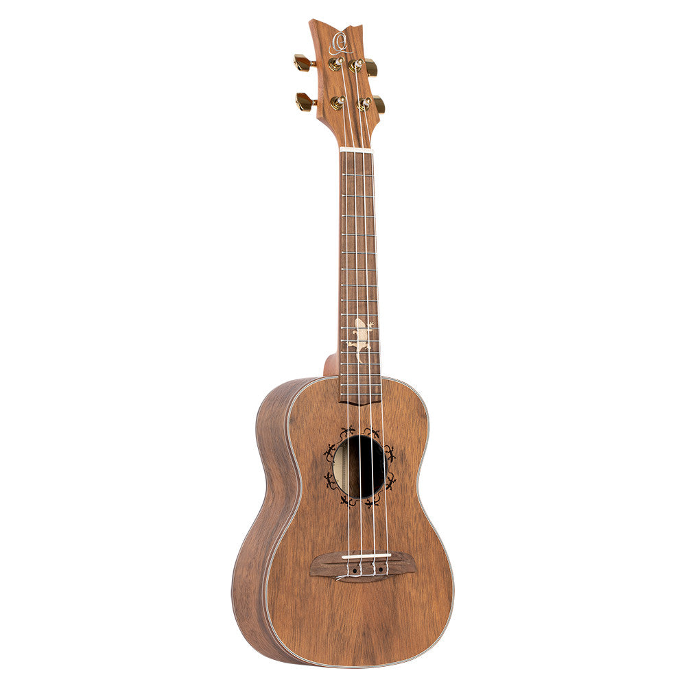 ORTEGA Lizard Serie Konzert Ukulele 4 String Lefty - Paldao Natural + Bag