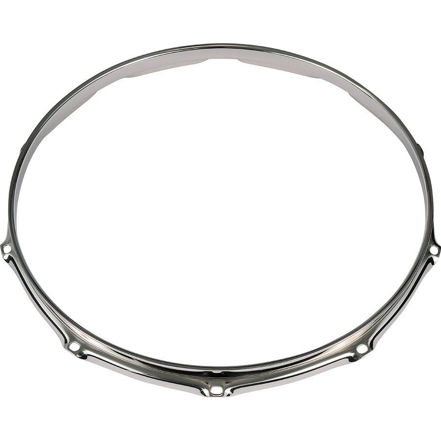 TAMA Brass Mighty Hoops 14" 10-Hole - Chrome Batter Side