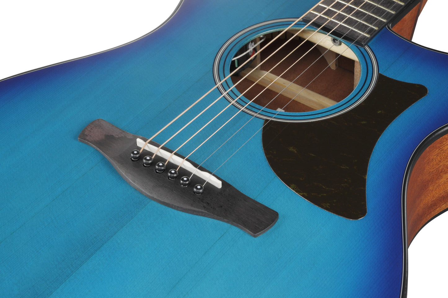 IBANEZ Advanced Acoustic AAM Acoustic Guitar 6-String - Sapphire Blue Burst Open Pore