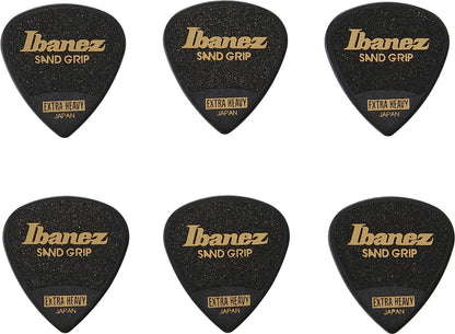 IBANEZ Grip Wizard Series Sand Grip Flat Picks - 6 pcs