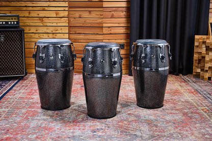 MEINL Percussion Artist Series Diego Galé Quinto 11"/REMO® Black Calfskin Skyndeep Heads - Midnight Star