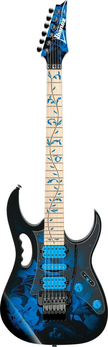 IBANEZ Steve Vai Signature JEM E-Guitar 6 String - Blue Floral Pattern + Gig Bag
