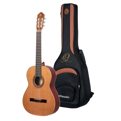 ORTEGA Traditional Series 4/4 Konzertgitarre 6-String Lefty - Natur Zeder + Gigbag