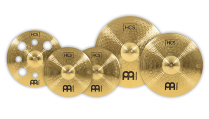 MEINL Cymbals HCS komplettes Beckenset - 14" Hihat/16" Trash Crash/18" Crash/20" Ride