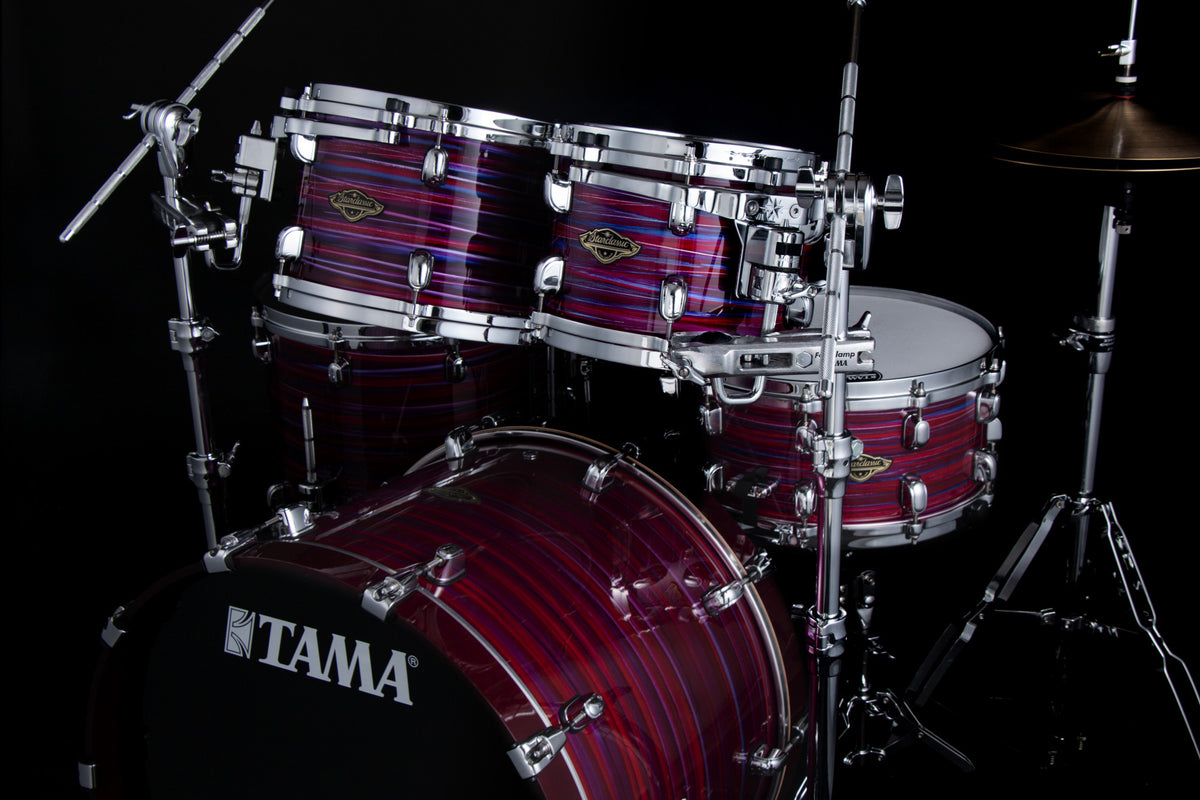 TAMA Starclassic Walnut/Birch Lacquer Rack Tom 13" x 10" - Lacquer Phantasm Oyster/Chrome HW