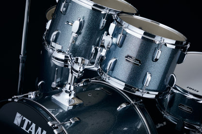 TAMA Stagestar Drum Set 5 teilig (22" BD) - Sea Blue Mist/Chrom HW + MEINL Cymbals BCS Cymbal Set