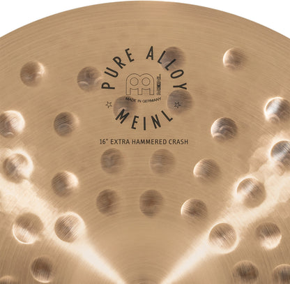 MEINL Cymbals Pure Alloy Extra Hammered Crash - 16"