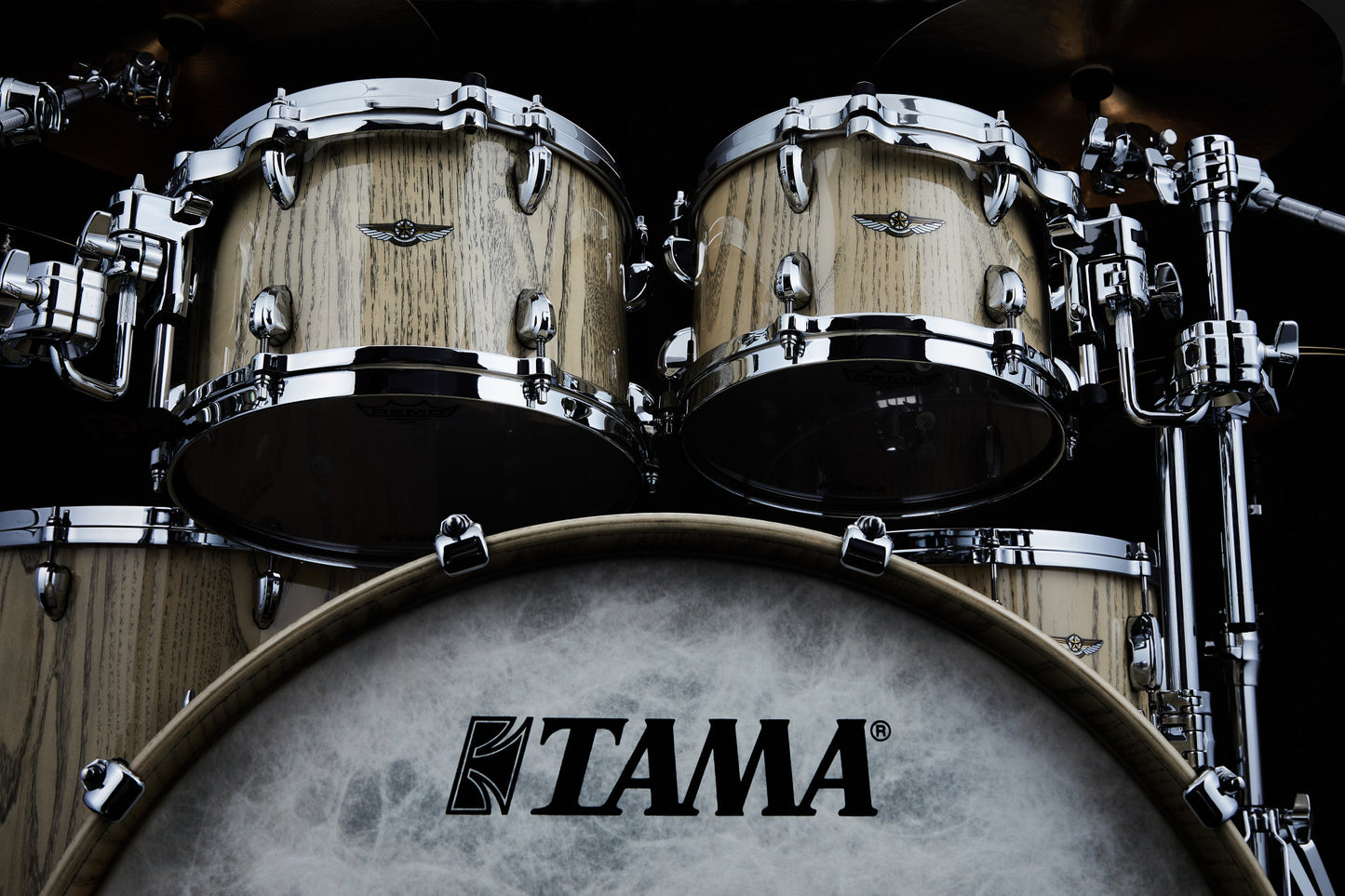 TAMA STAR Walnut Shell Kit 4 teilig - Antique White Japanese Chestnut/Chrom HW