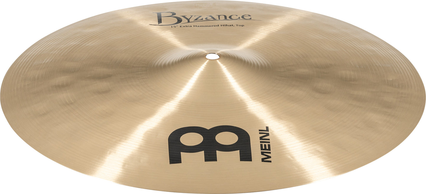 MEINL Cymbals Byzance Traditional Extra Hammered Hihat - 15"