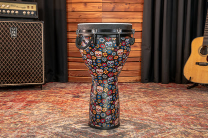 MEINL Percussion Jumbo Djembe 14" - Day Of The Dead