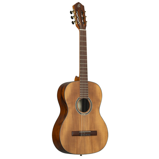 ORTEGA Thermo Series 4/4 Konzertgitarre 6-String - Dunkelbraun matt + Gigbag