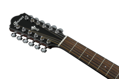 IBANEZ AEG Akustikgitarre 12-String - Black High Gloss