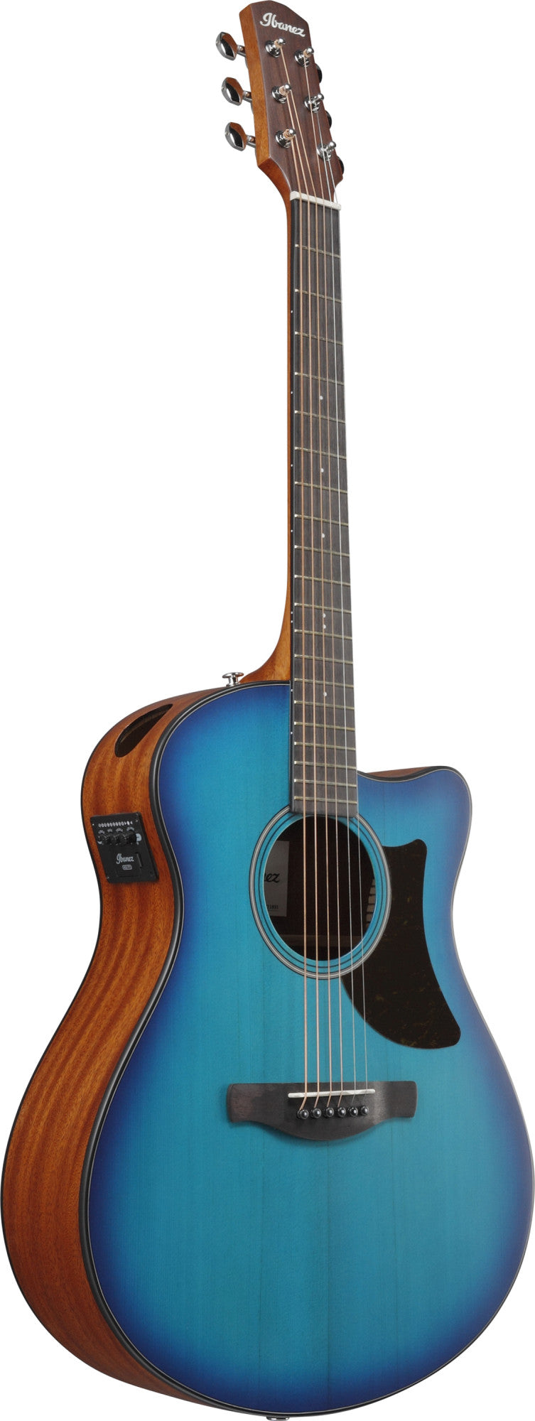 IBANEZ Advanced Acoustic AAM Acoustic Guitar 6-String - Sapphire Blue Burst Open Pore