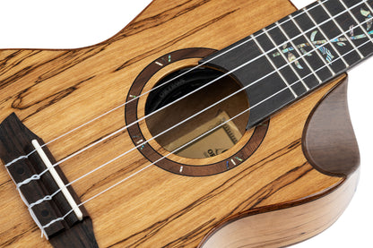 ORTEGA Elite Series Concert Ukulele 4 String - Spalted Maple Natural + Bag