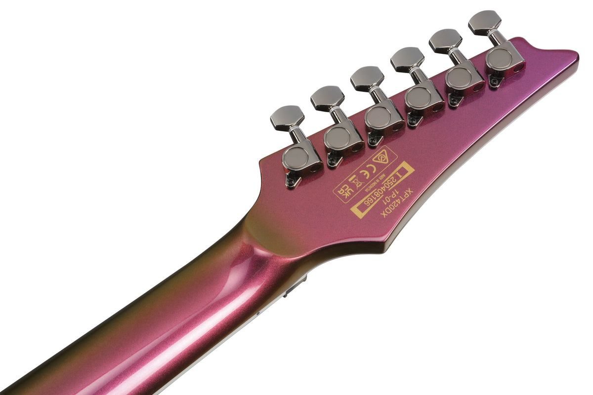 IBANEZ XPT E-Gitarre 6-String - Rose Gold Chameleon + Gigbag