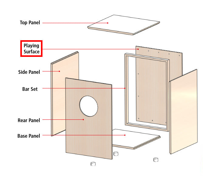 MEINL Percussion - Frontplatte My own cajon