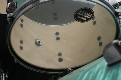 TAMA Starclassic Maple Tom Tom - 8" x 6" Surf Green Silk / Smoked Black Nickel HW