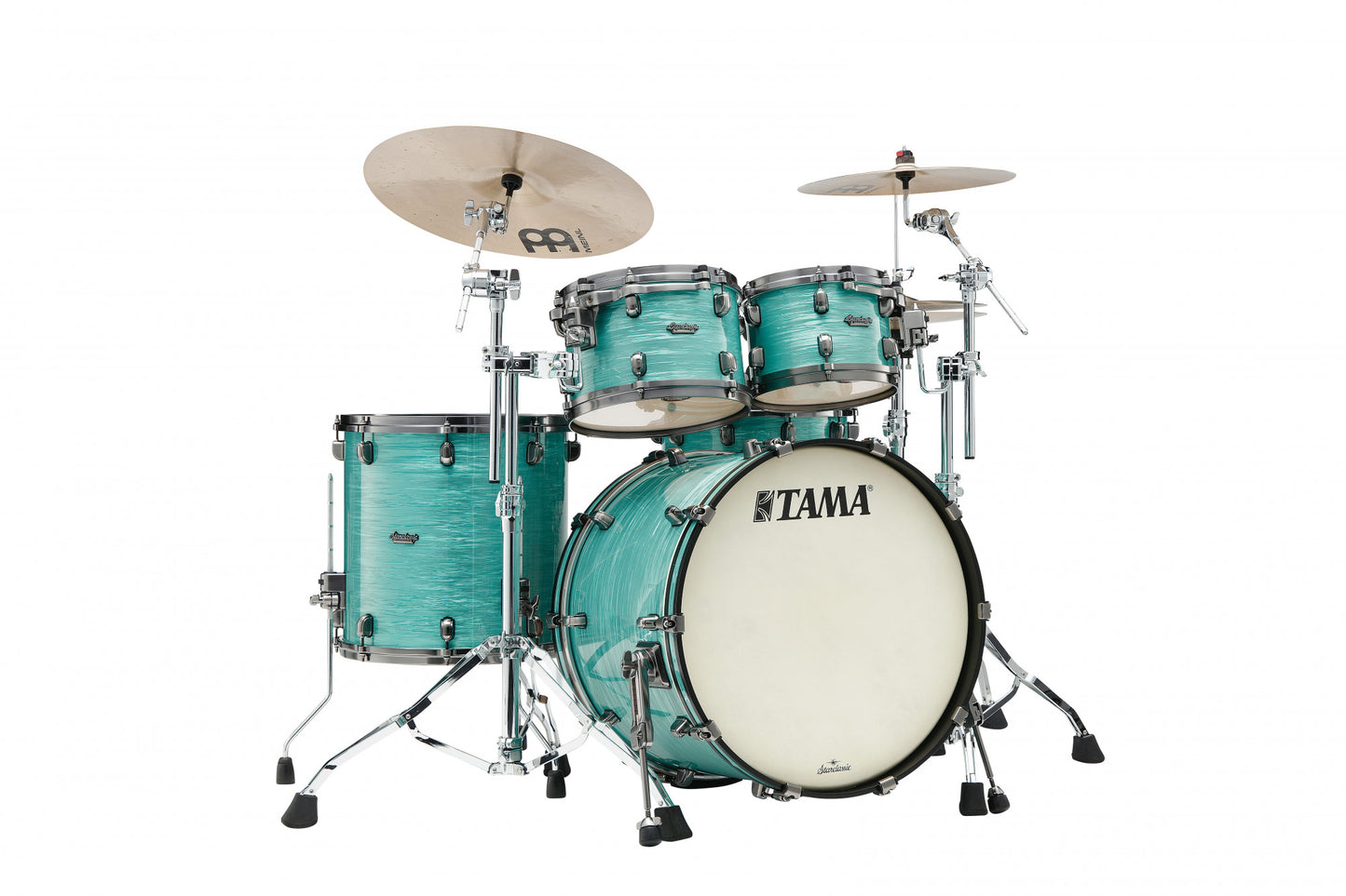 TAMA Starclassic Maple Shell Kit 4 teilig - Surf Green Silk/Smoked Black Nickel Hardware