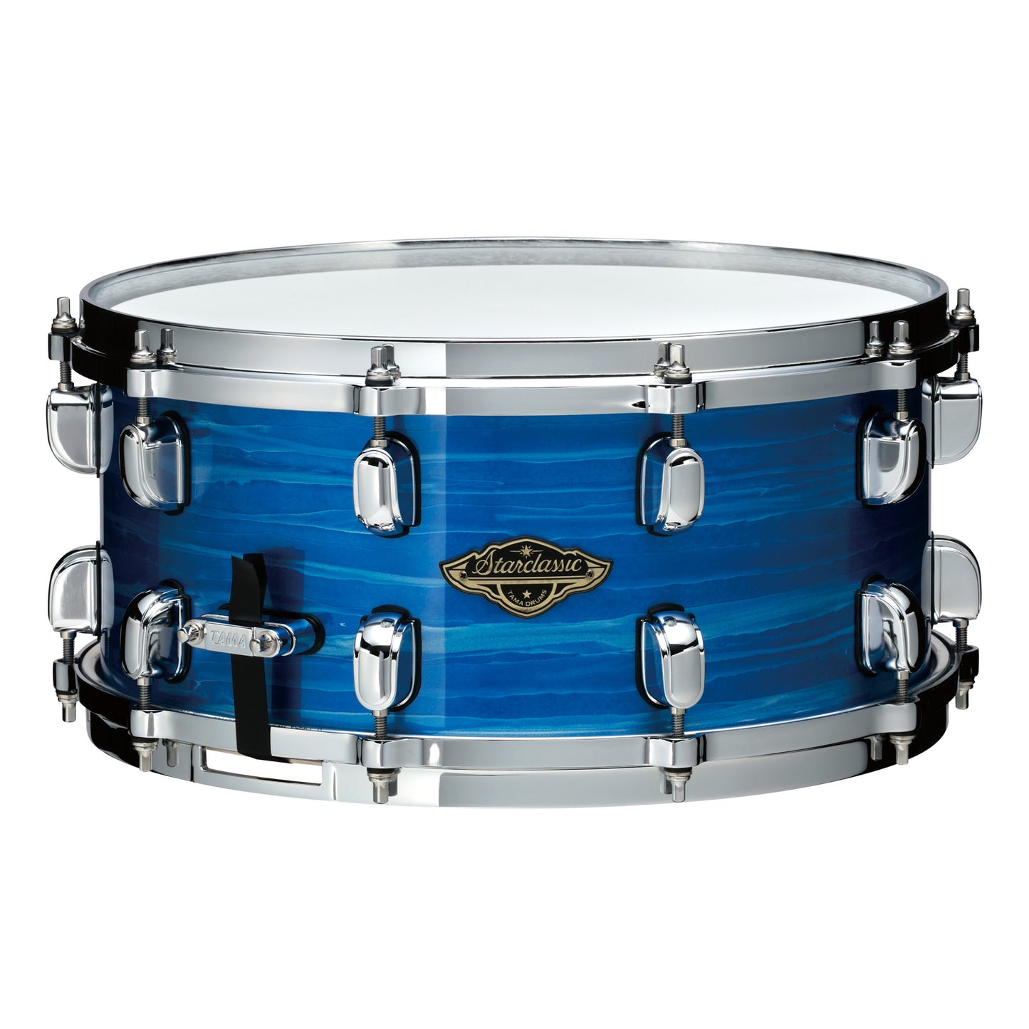 TAMA Starclassic Walnut/Birch Snaredrum 13" x 6" - Lacquer Ocean Blue Ripple/Chrom HW