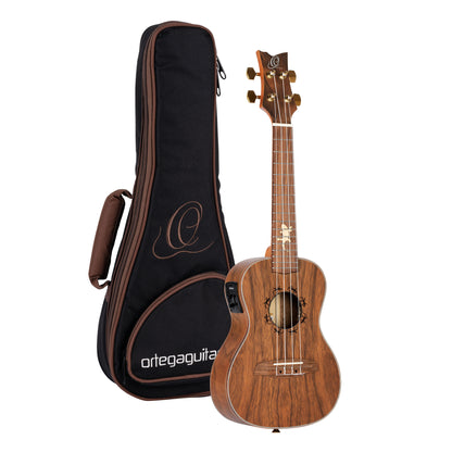 ORTEGA Lizard Serie Konzert Ukulele 4 String - Paldao Natural + Bag