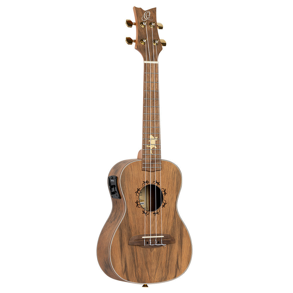 ORTEGA Lizard Serie Konzert Ukulele 4 String - Paldao Natural + Bag