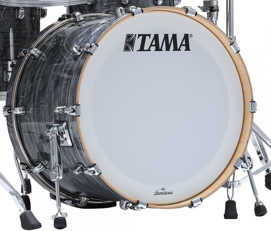 TAMA Starclassic Walnut/Birch Duracover Wrap Bass Drum 22" x 16" - Charcoal Onyx/Chrom HW/ohne Tom Halter