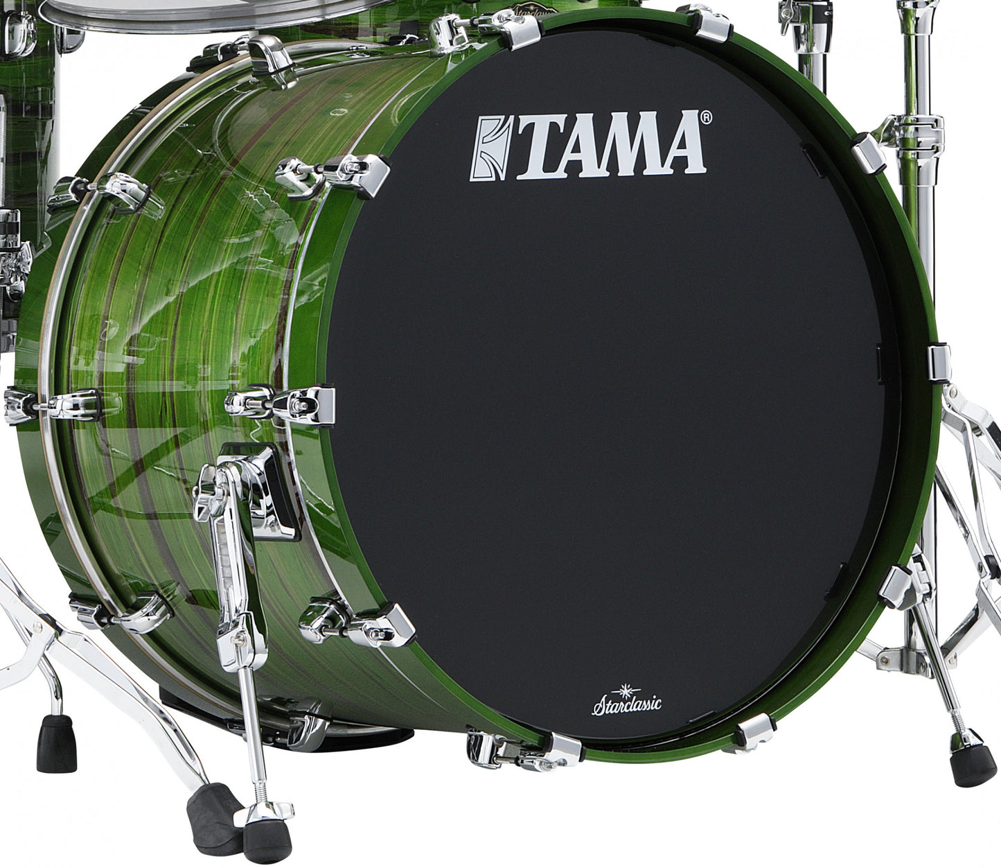 TAMA Starclassic Walnut/Birch Lacquer Bass Drum 22" x 16" - Lacquer Shamrock Oyster/Chrom HW/ohne Tom Halter