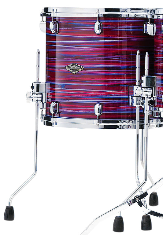 TAMA Starclassic Walnut/Birch Lacquer Floor Tom 14" x 12" - Lacquer Phantasm Oyster/Chrom HW